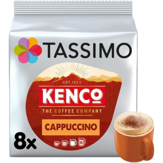 Kapsul Kopi Tassimo Kenco Cappuccino x8 (Paket 5, Total 40 Minuman)